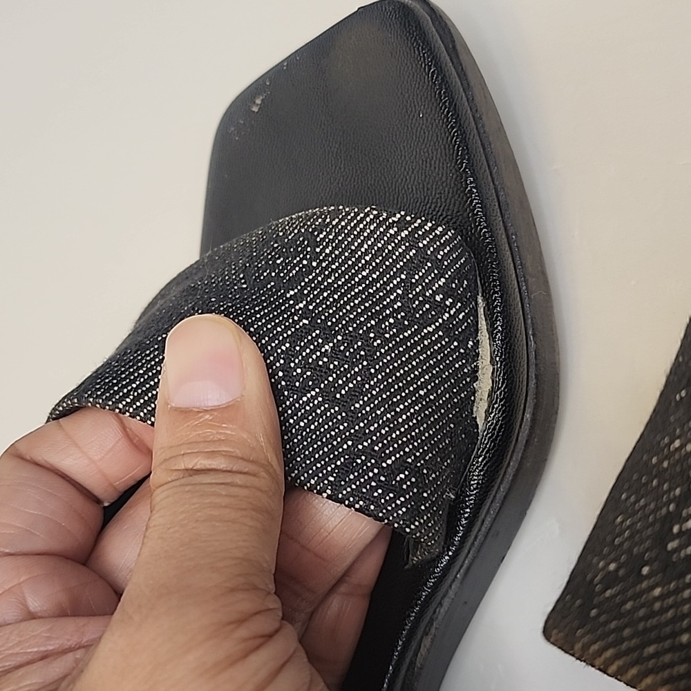 Gucci Sandalo Suola Gomma Denim GG Nero Sandal - Picture 16 of 17